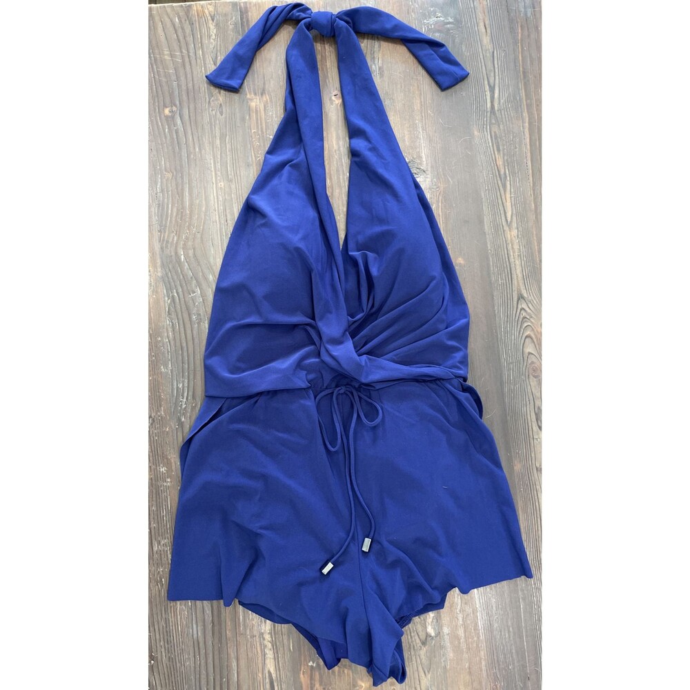 Soft Surroundings Magicsuit One Piece Romper Swimsuit Size 16 Indigo Blue NWT
